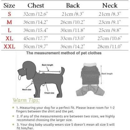 Hooded Jumpsuit for Pets with Thermal Fleece - Image 7