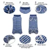 Striped Pattern Four Legs Clothes - Image 8