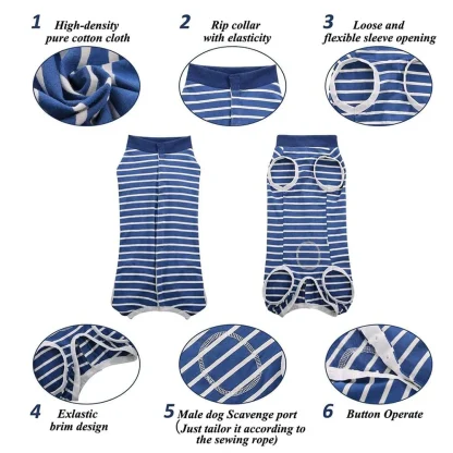 Striped Pattern Four Legs Clothes - Image 8