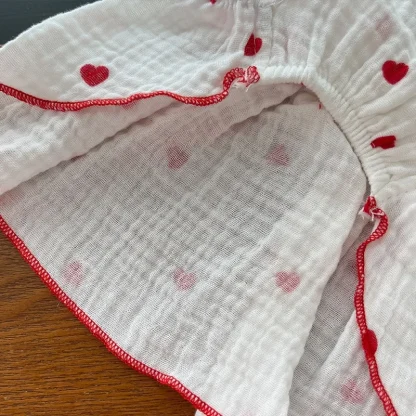 Polka Dot Breathable Dress with Bow - Image 12