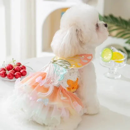 Fancy Pet Dress with Decorative Butterfly - Image 8