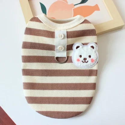 Casual Pet Clothes with Striped Pattern - Image 5
