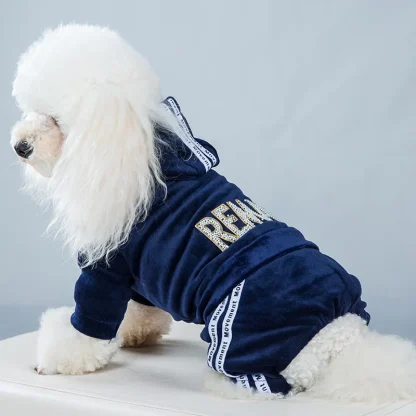 Luxury Pet Jumpsuit with Hoodie - Image 5