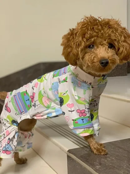 Vibrant Print Casual Pet Pajamas - Image 13