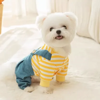 Adorable Striped Jumpsuit for Pets - Image 12