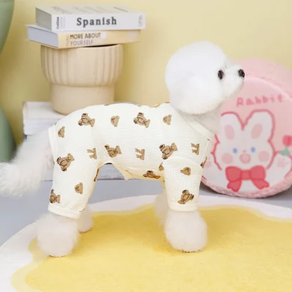 Casual Pet Clothes with Printed Bears - Image 2