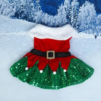 Cute Christmas Dress with Sequins Design - Image 4