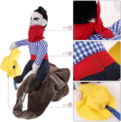 Funny Costume with 3D Riding Cowboy - Image 7