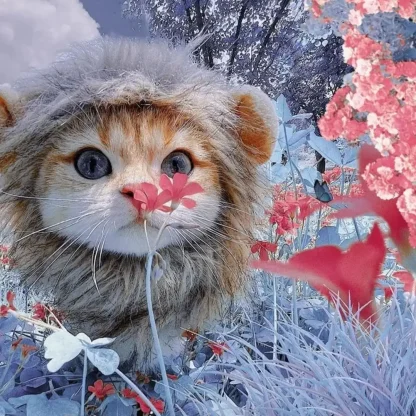 Funny Lion Wig with Ears for Pets - Image 5