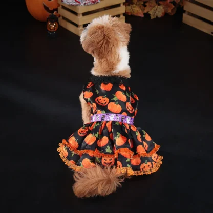 Halloween Dress with Pumpkin Prints - Image 4