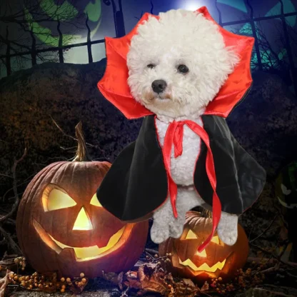 Vampire Cloak Halloween Pet Costumes - Image 3