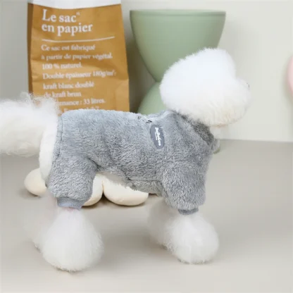 Comfy Fleece Lined Pet Jumpsuit - Image 2