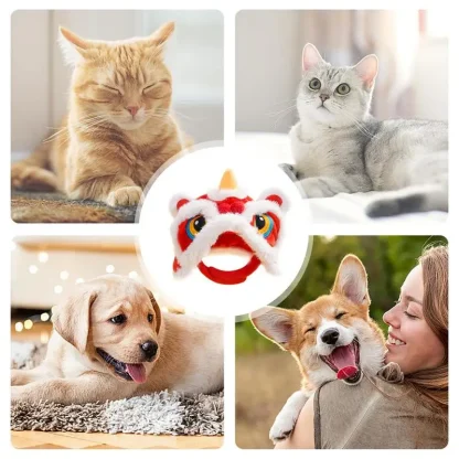 Plush Headwear with Dragon Head Design - Image 10