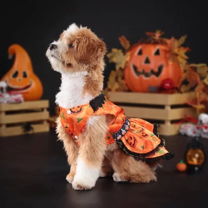 Halloween Dress with Pumpkin Prints - Image 8