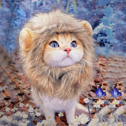 Funny Lion Wig with Ears for Pets - Image 7