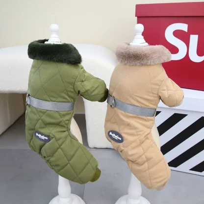 Quilted Pet Clothes with Warm Fleece