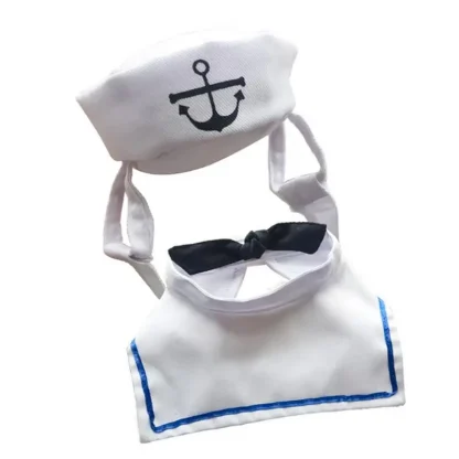 Adorable Sailor Pet Costume with Hat