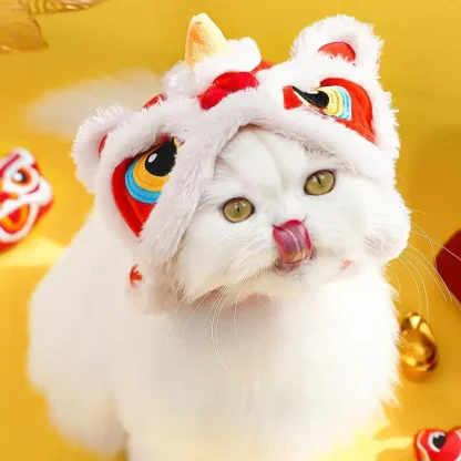 Plush Headwear with Dragon Head Design - Image 9