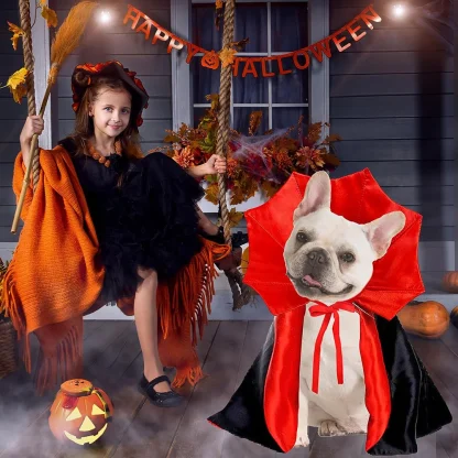 Vampire Cloak Halloween Pet Costumes - Image 2