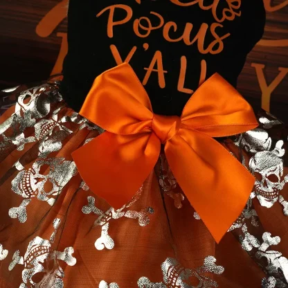 Breathable Halloween Dress with Bow - Image 4