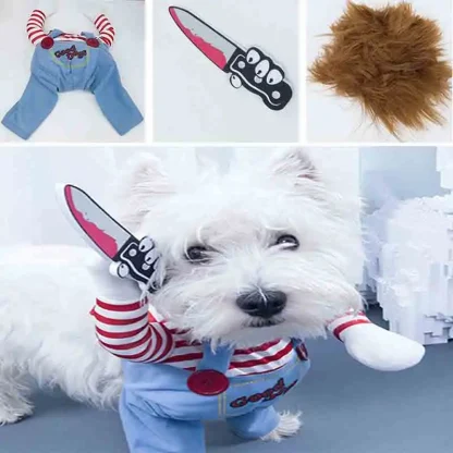 Funny Costume with Holding Knife Design - Image 2