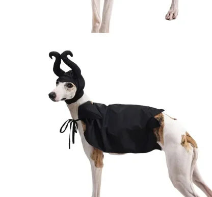 Funny Witch Outfit with Horn Headpiece - Image 3