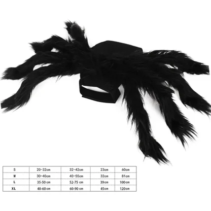 Black Spider Halloween Costume for Pets - Image 5