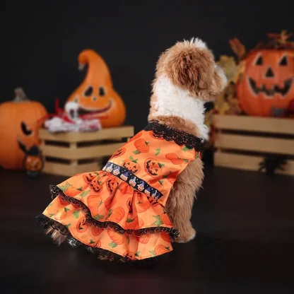 Halloween Dress with Pumpkin Prints - Image 11