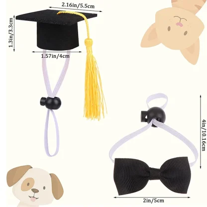 Pet Mini Bachelor Hat with Tassel - Image 9