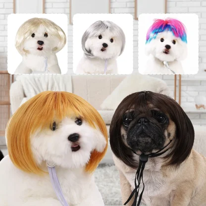Hilarious Pet Wig with Bangs - Image 4