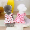 Bow Dress with Strawberry Pattern - Image 7