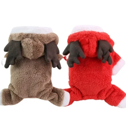 Cozy Fleece Elk Costumes with Antler - Image 2