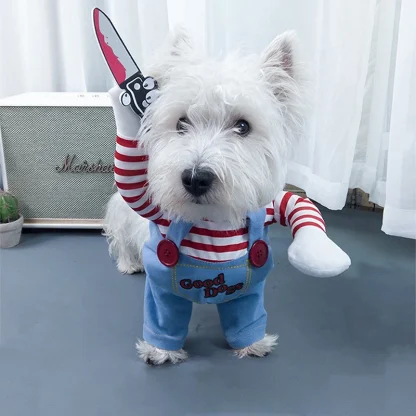 Funny Costume with Holding Knife Design