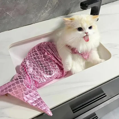 Shiny Mermaid Tail Pet Costume