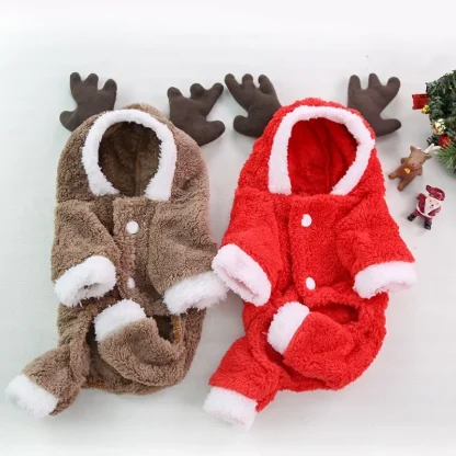 Cozy Fleece Elk Costumes with Antler