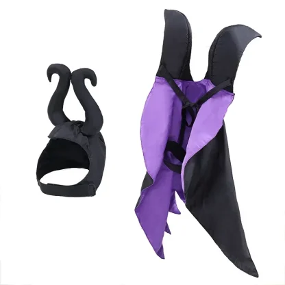 Funny Witch Outfit with Horn Headpiece