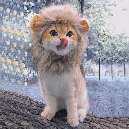 Funny Lion Wig with Ears for Pets - Image 3