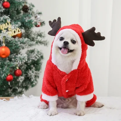 Cozy Fleece Elk Costumes with Antler - Image 5