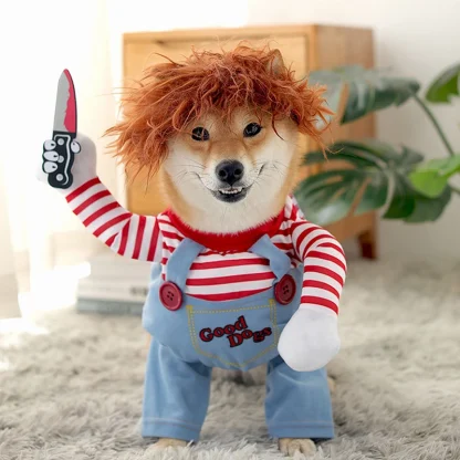 Funny Costume with Holding Knife Design - Image 3