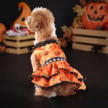 Halloween Dress with Pumpkin Prints - Image 10