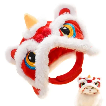 Plush Headwear with Dragon Head Design