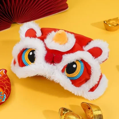 Plush Headwear with Dragon Head Design - Image 2