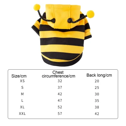 Short Sleeve Hooded Bee Costume - Image 3