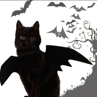Black Bat Wings Halloween Costume - Image 5