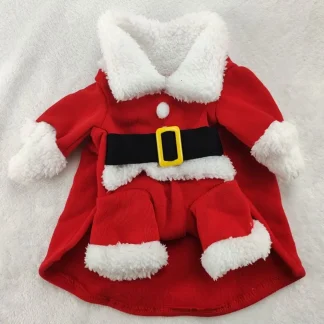 Christmas Santa Clothes with Collar