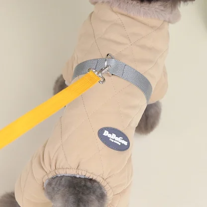 Quilted Pet Clothes with Warm Fleece - Image 8