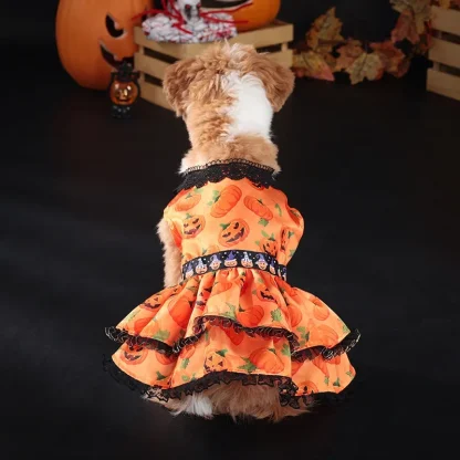 Halloween Dress with Pumpkin Prints - Image 9