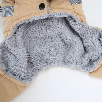 Quilted Pet Clothes with Warm Fleece - Image 9
