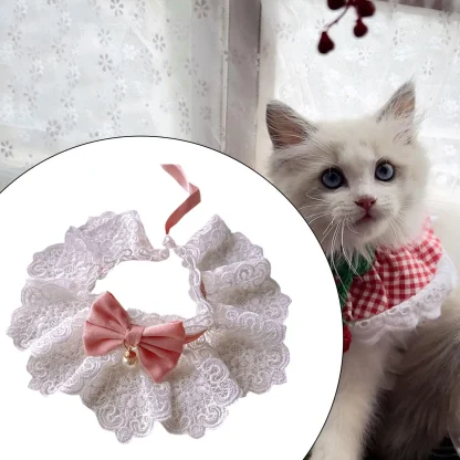 Elegant Lace Bib with Bow Decor - Image 4