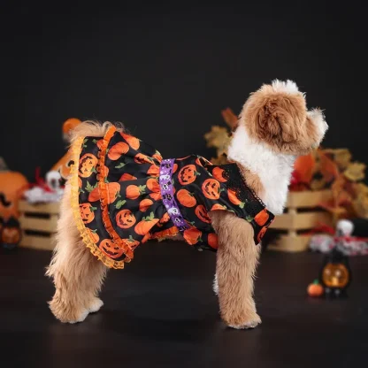 Halloween Dress with Pumpkin Prints - Image 6